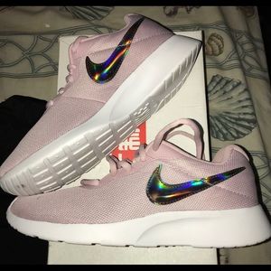 Pink & White Nike Running Shoes